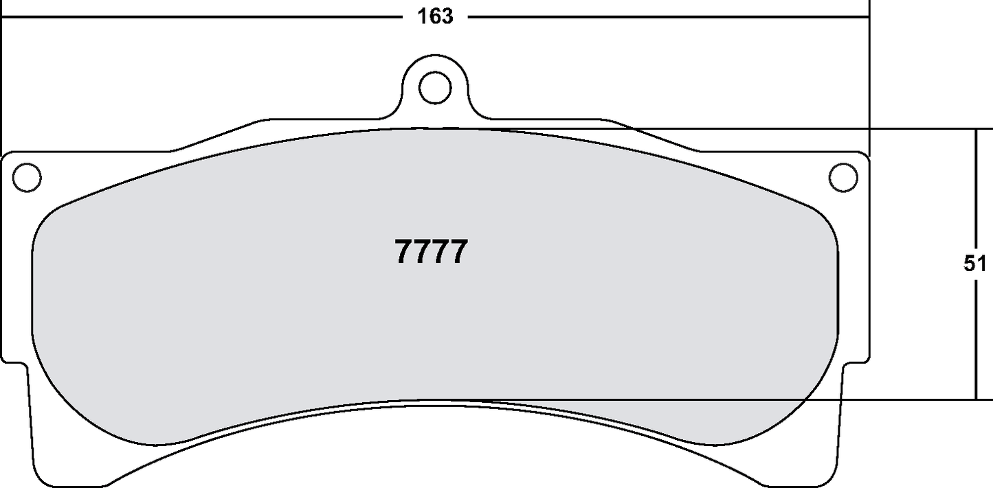 PFC 7777.05.25.44 FRONT BRAKE PADS RACE 05 CMPD 25MM PORSCHE 996 GT3/RS / FERRARI 550