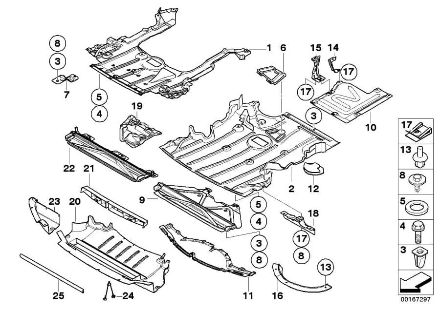 Genuine BMW E93 Convertible Diesel Engine Undertray (320d, 325d & 330d)