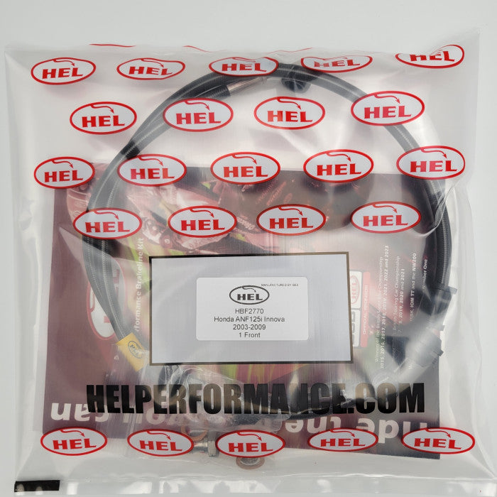 HEL Performance CL-HBF2770 Stainless Steel Braided Brake Line - CLEARANCE (BLACK HOSE WITH BLACK FITTINGS) | ML Performance Car Parts