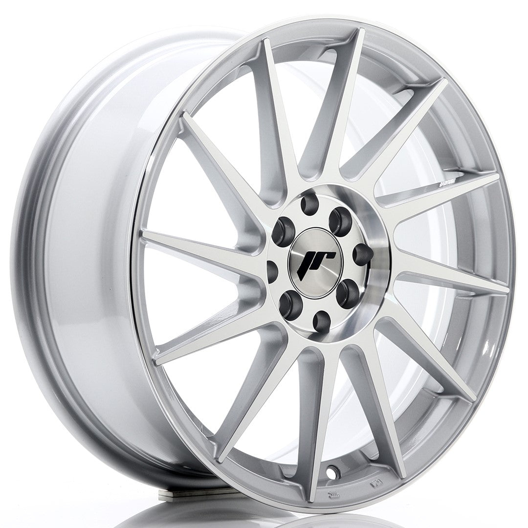 JR Wheels JR22177142573SM JR Wheels JR22 17x7 ET25 4x100/108 Silver Machined Face