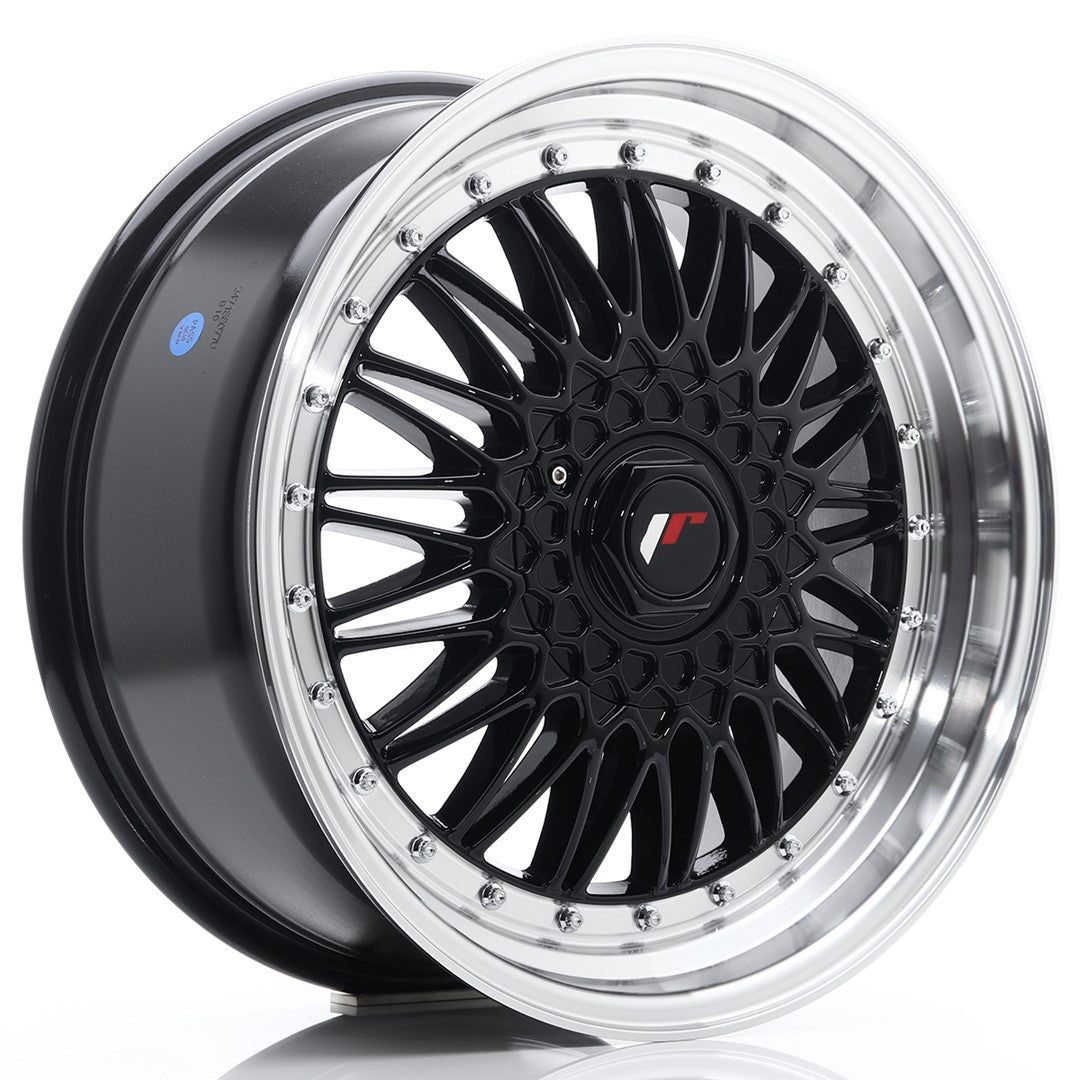 JR Wheels JR91880XX3574GB JR Wheels JR9 18x8 ET35-40 BLANK Gloss Black w/ Machined Lip