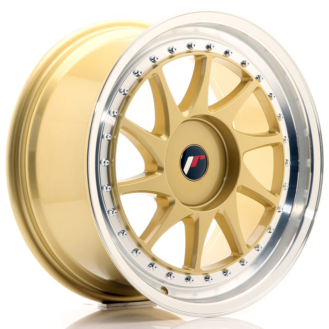 JR Wheels JR261885XX3574GDL JR Wheels JR26 18x8,5 ET35-40 BLANK Gold w/ Machined Lip