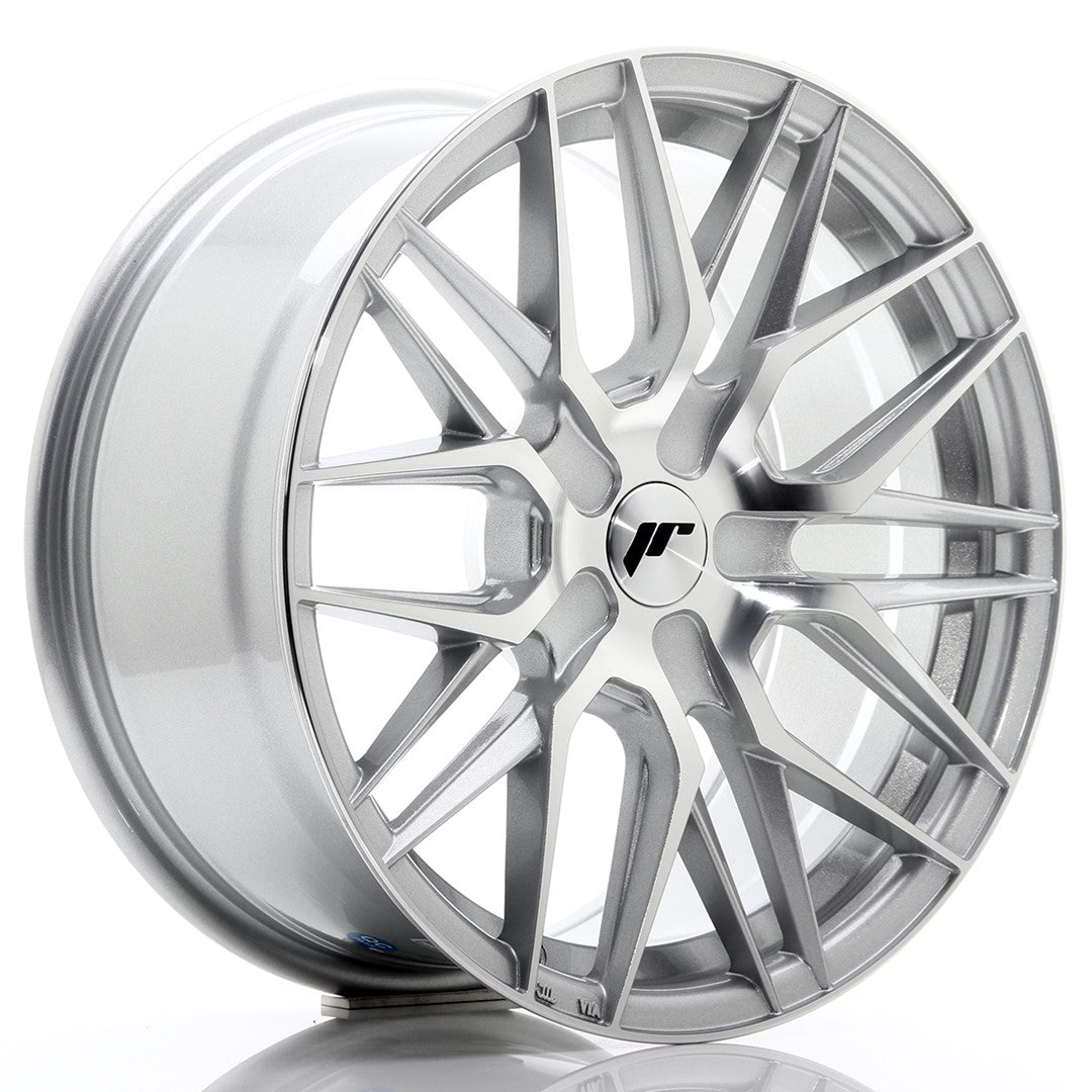 JR Wheels JR281780XX2574SM JR Wheels JR28 17x8 ET25-40 BLANK Silver Machined Face