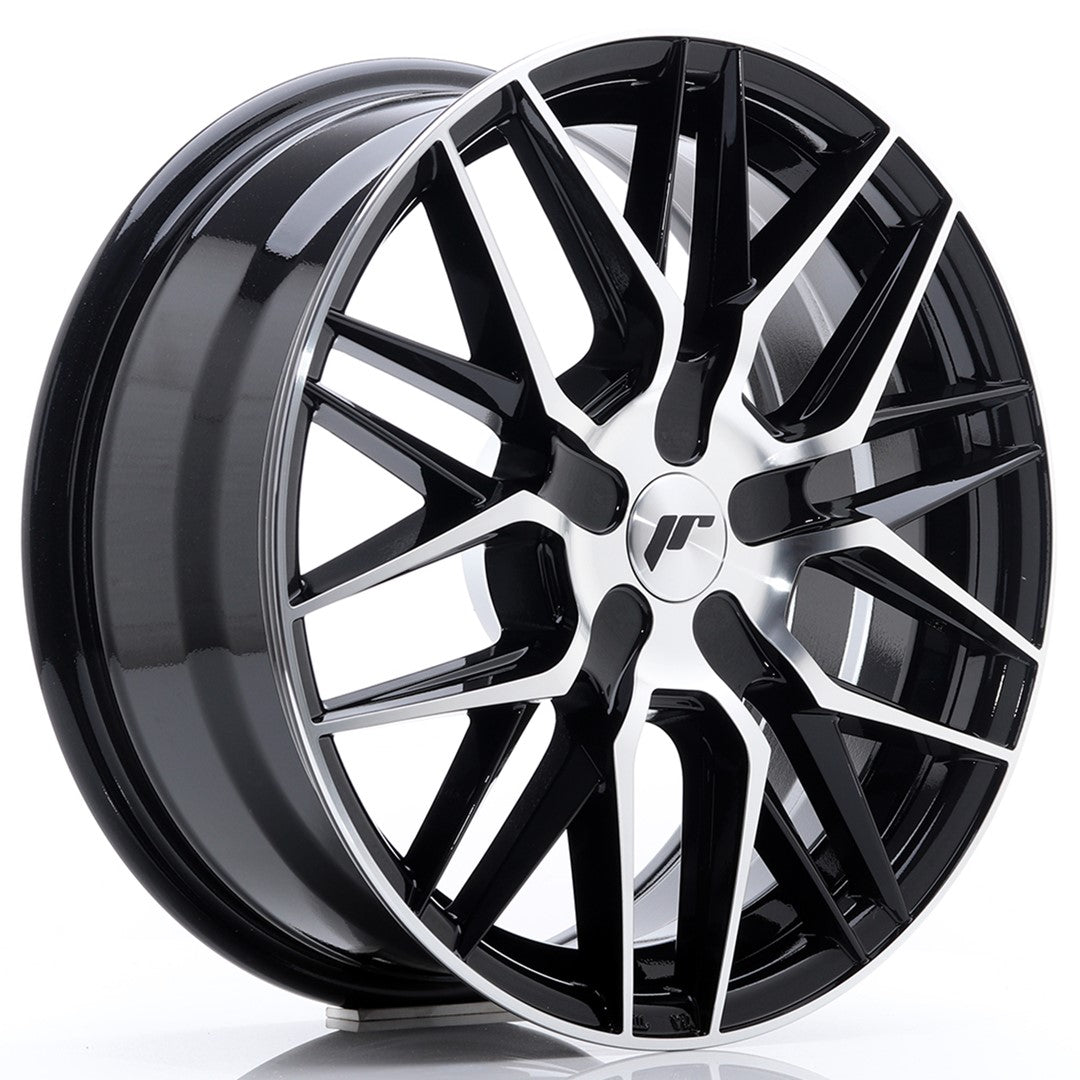 JR Wheels JR281770XX2074GBM JR Wheels JR28 17x7 ET20-45 BLANK Gloss Black Machined Face