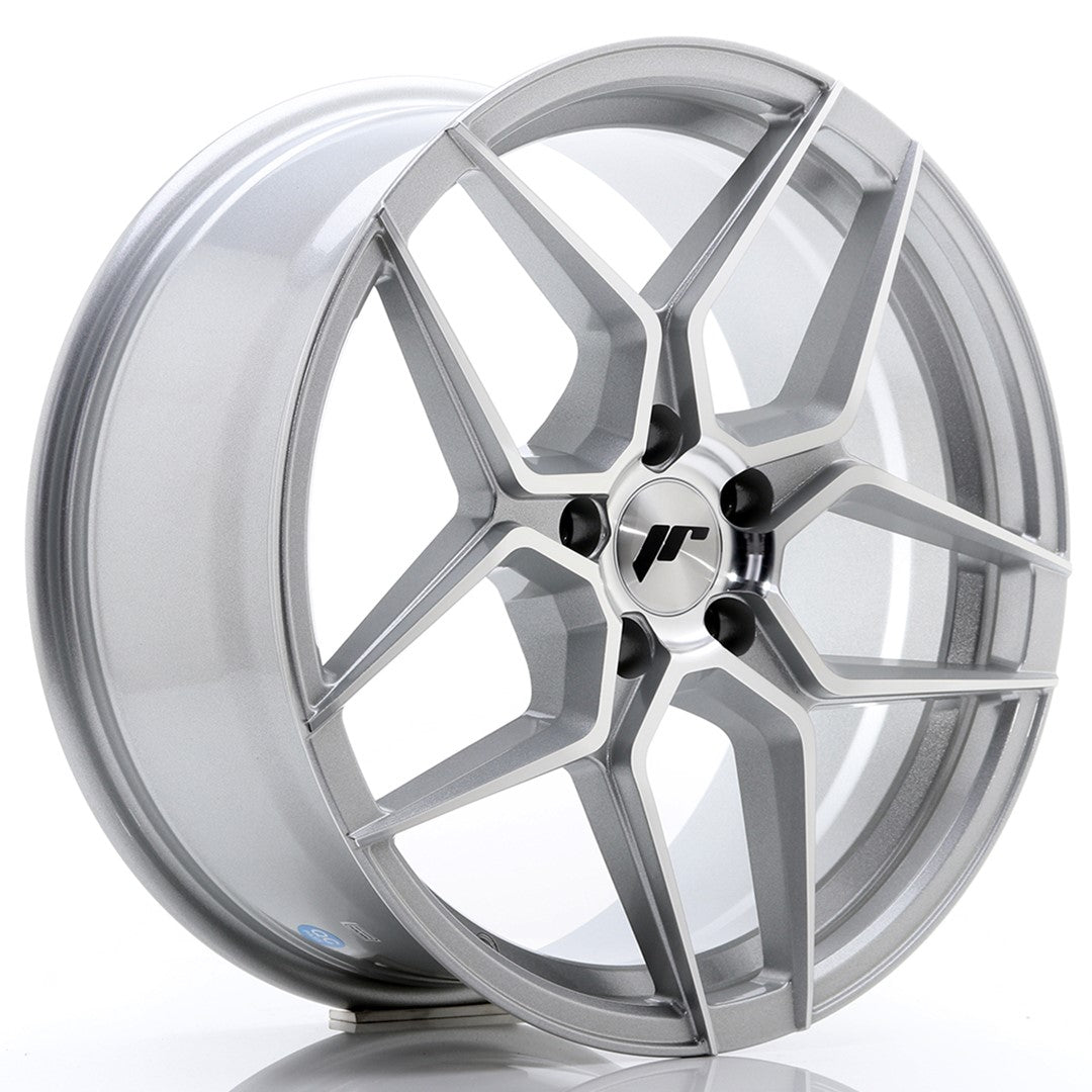 JR Wheels JR3418805I3572SM JR Wheels JR34 18x8 ET35 5x120 Silver Machined Face