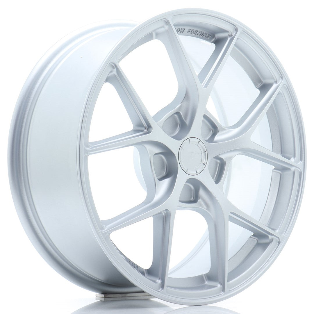 JR Wheels SL011770F15X2072MS JR Wheels SL01 17x7 ET20-40 5H BLANK Matt Silver