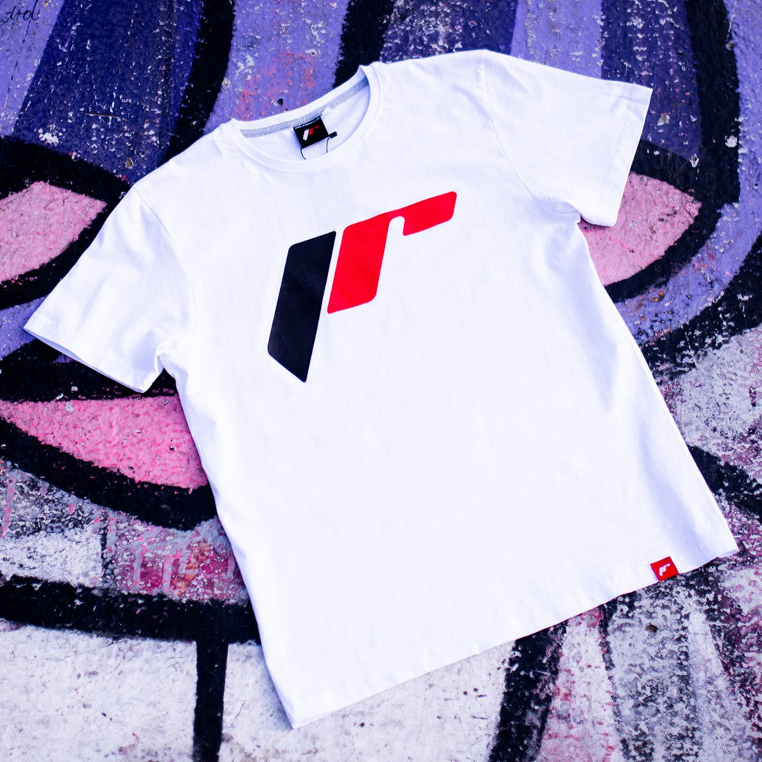 JR Wheels TSHIRT-MJRLOG2W-XXL JR Men's T-Shirt Logo-2 White Size XXL