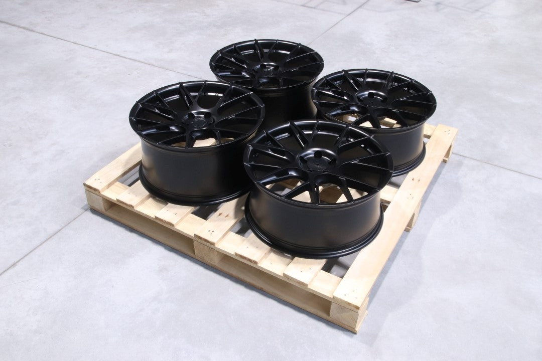 JR Wheels SET-JR#158 Set of JR42 19x8,5 ET35 + 19x9,5 ET40 5x108 Matt Black