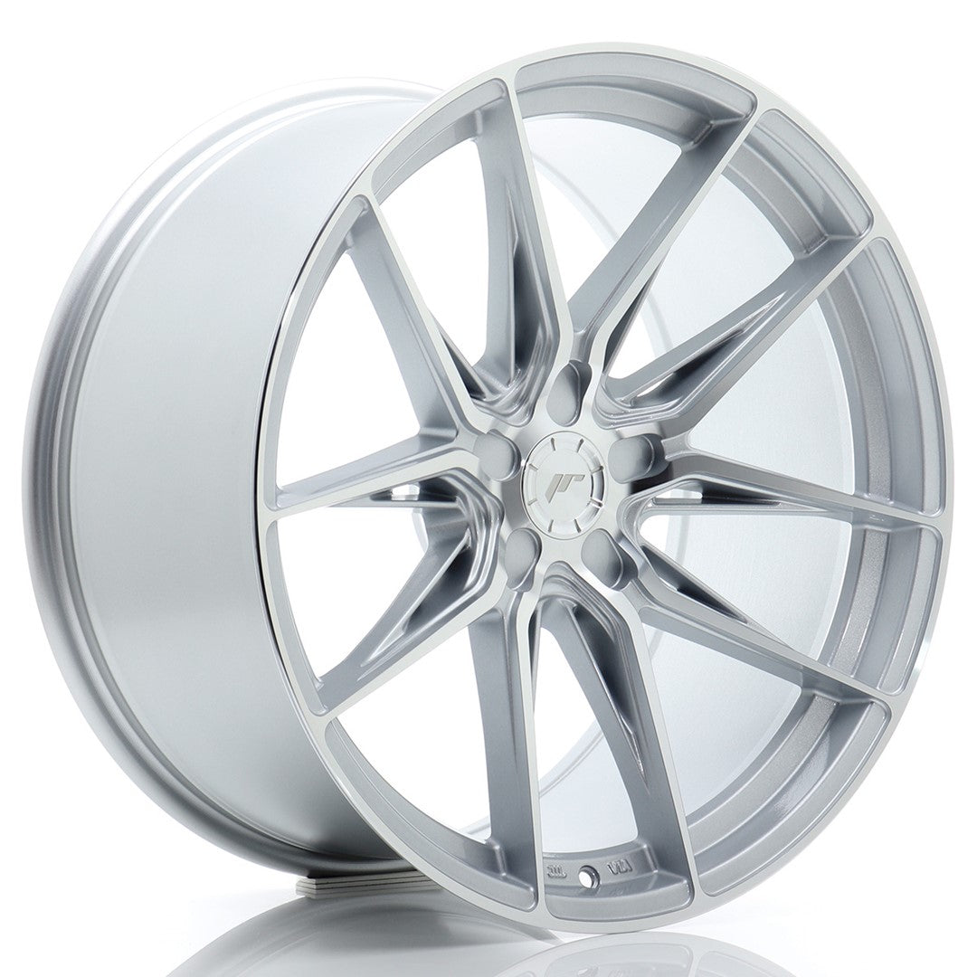 JR Wheels JR442010F35X1572SM JR Wheels JR44 20x10 ET15-35 5H BLANK Silver w/ Machined Face