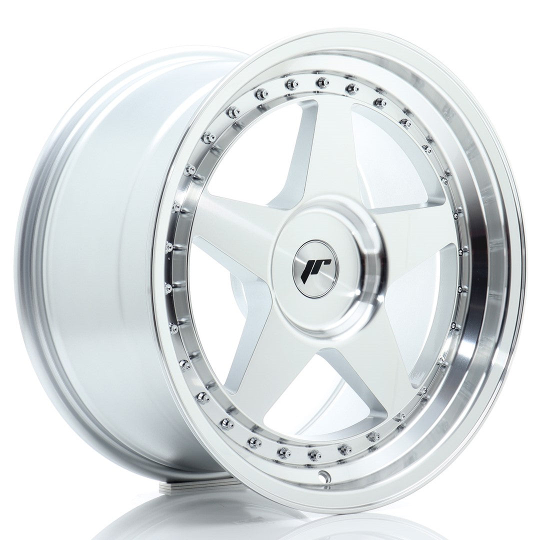 JR Wheels JR61890F2XX2072SM1 JR Wheels JR6 18x9 ET20-35 BLANK Silver Machined Face