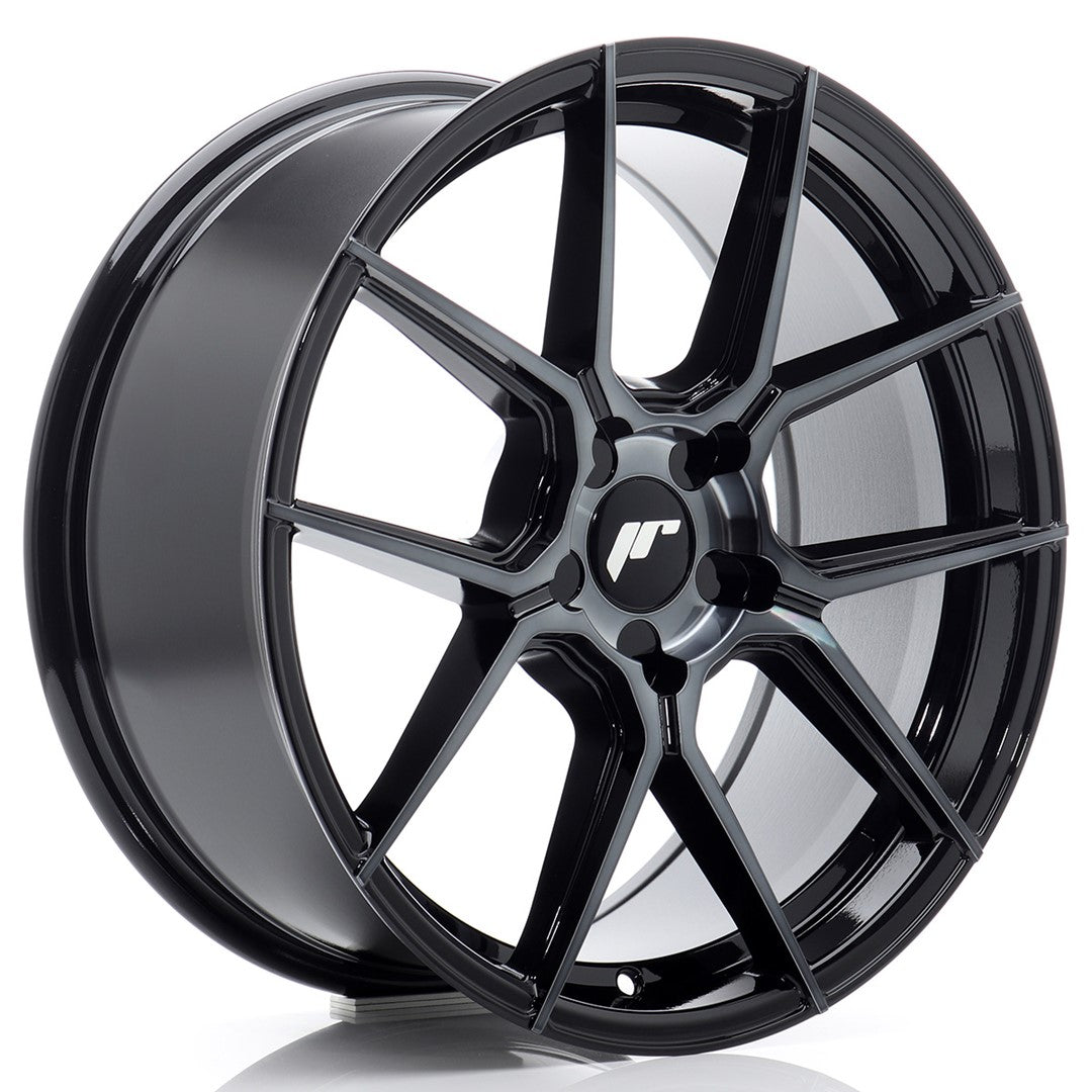 JR Wheels JR301880F15X2072BMTF JR Wheels JR30 18x8 ET20-40 5H BLANK Black Machined w/ Tinted Face