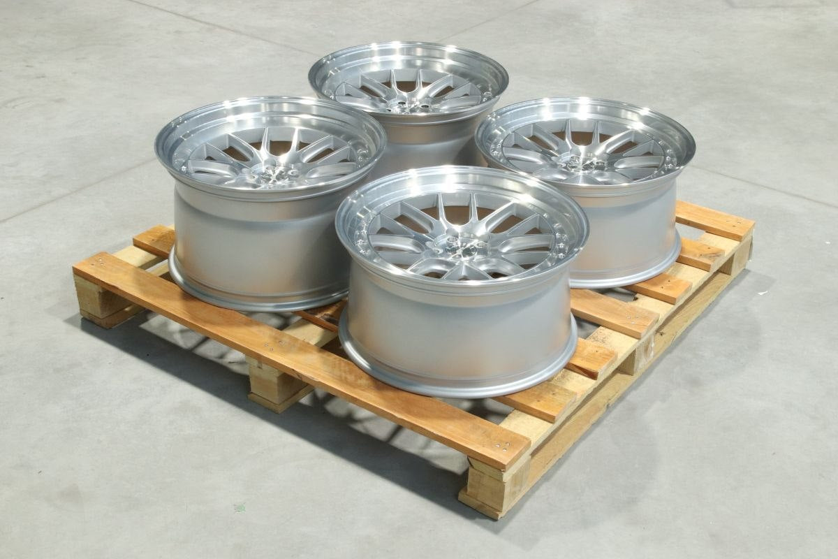 JR Wheels SET-JR#431 Set of JR40 19x9,5 ET28 + 19x11 ET22 5x112 Silver Machined Face