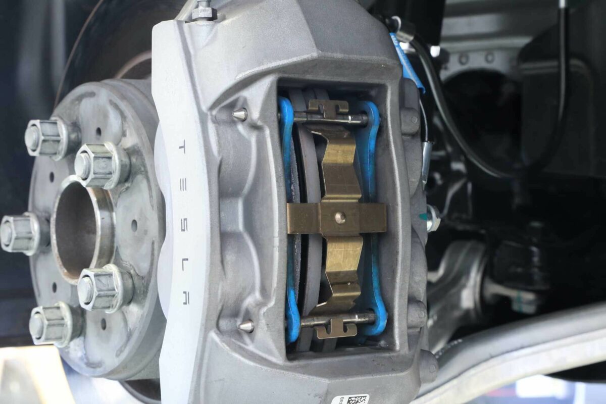 UNPLUGGED PERFORMANCE UP-M3MY-318-8.1 COMPETITION REAR BRAKE PAD SET ONLY NON PERFORMANCE CALIPER FOR TESLA MODEL 3 / MODEL Y