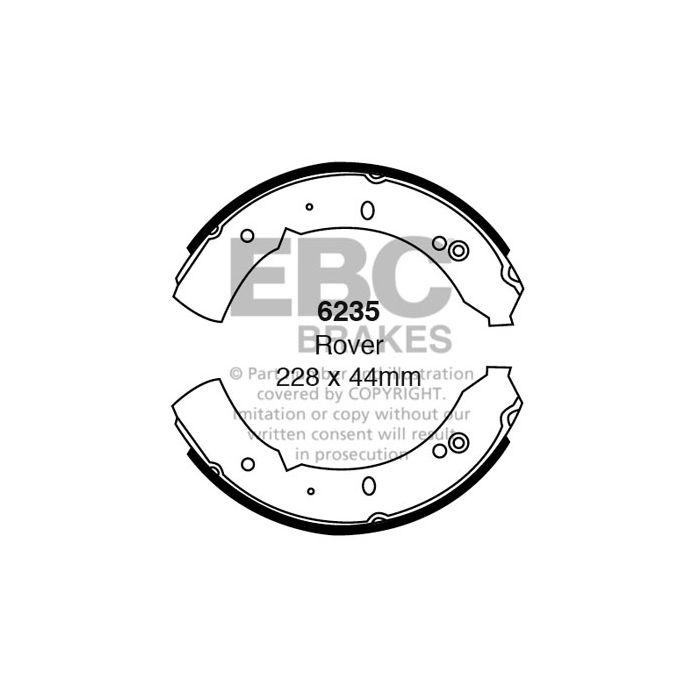 EBC 6235 Brake Shoes Front