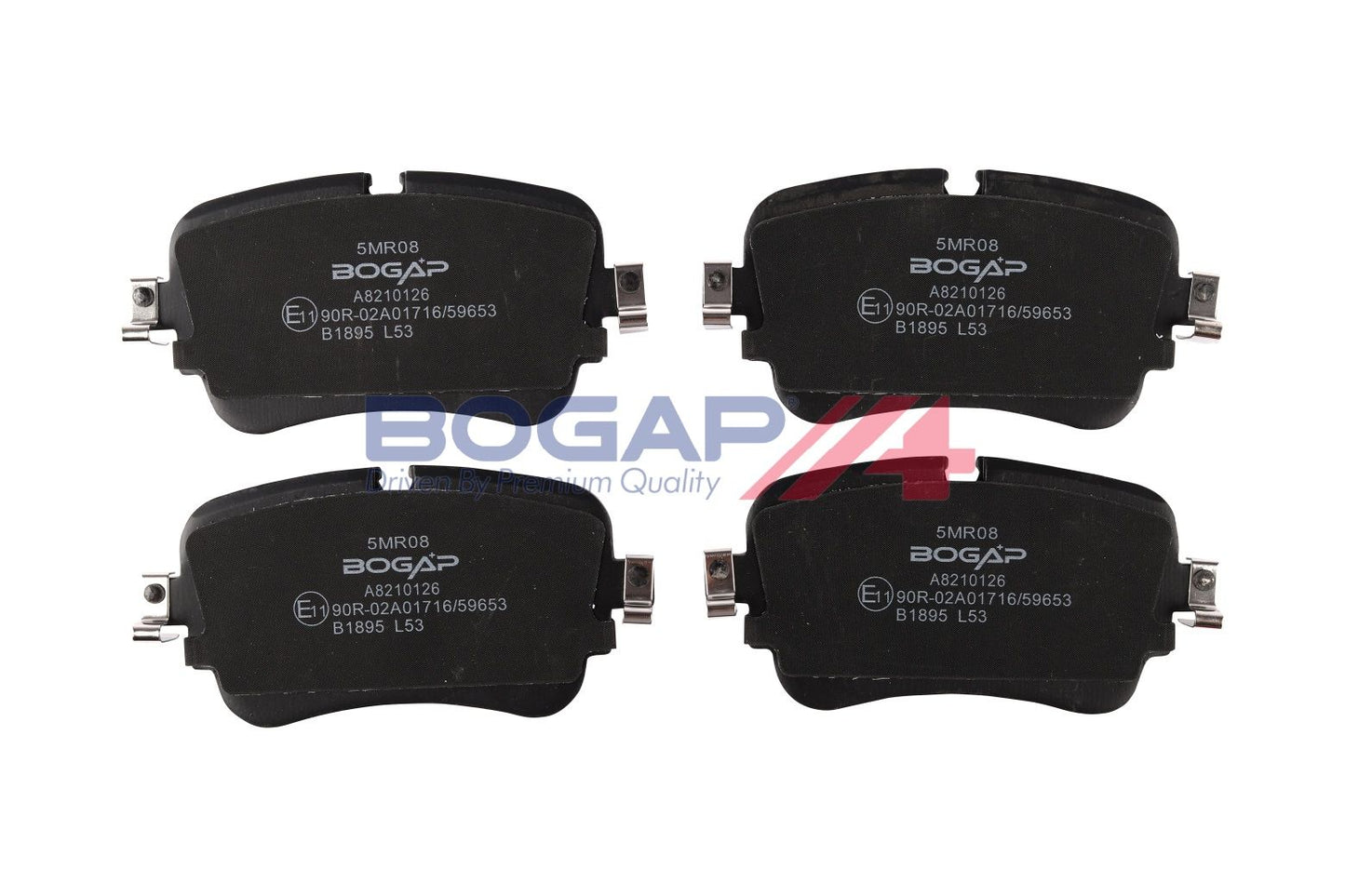 BOGAP A8210126 Brake Pad Set, Disc Brake | ML Performance Car Parts