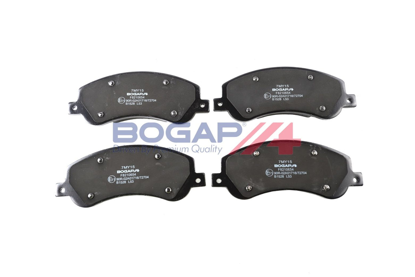 BOGAP F8210654 Brake Pad Set, Disc Brake | ML Performance Car Parts