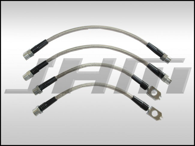 JHM JHM-1K0611701K-1K0611763E Brake Line Kit-Stainless (JHM) Front and Rear Lines for Audi A3 8P and VW EOS-Golf-Jetta MKV-MKVI