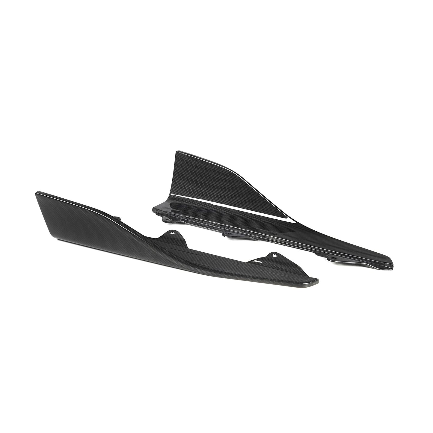 MHCP-F87-CF-SS001 BMW M2 F87 Performance Style Side Winglets In Gloss Pre Preg Carbon Fibre (F87 InC Competition) | ML Performance Car Parts
