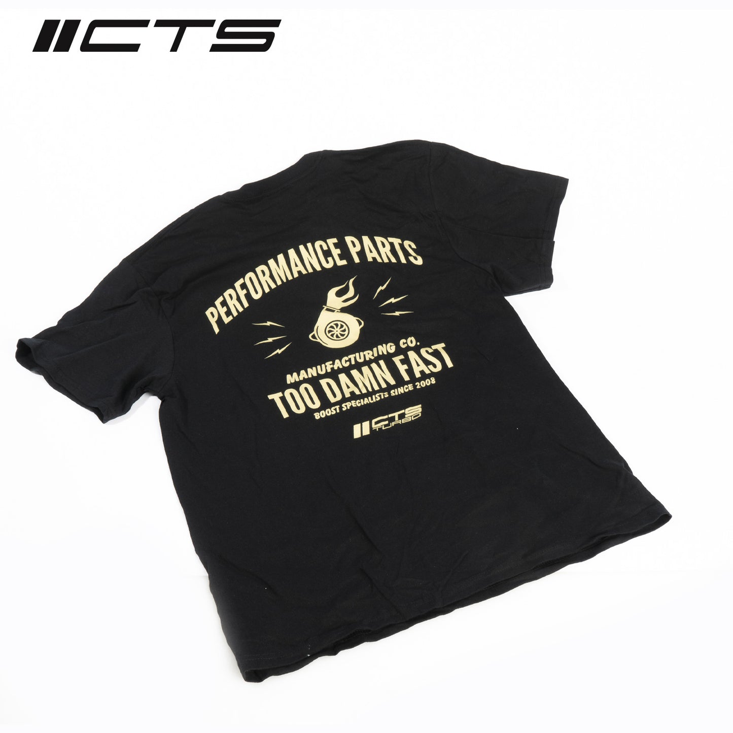 CTS Turbo CTS-T-SHOPSHIRT-BLK Turbo BOOST SPECIALISTS Tee Shirt Black