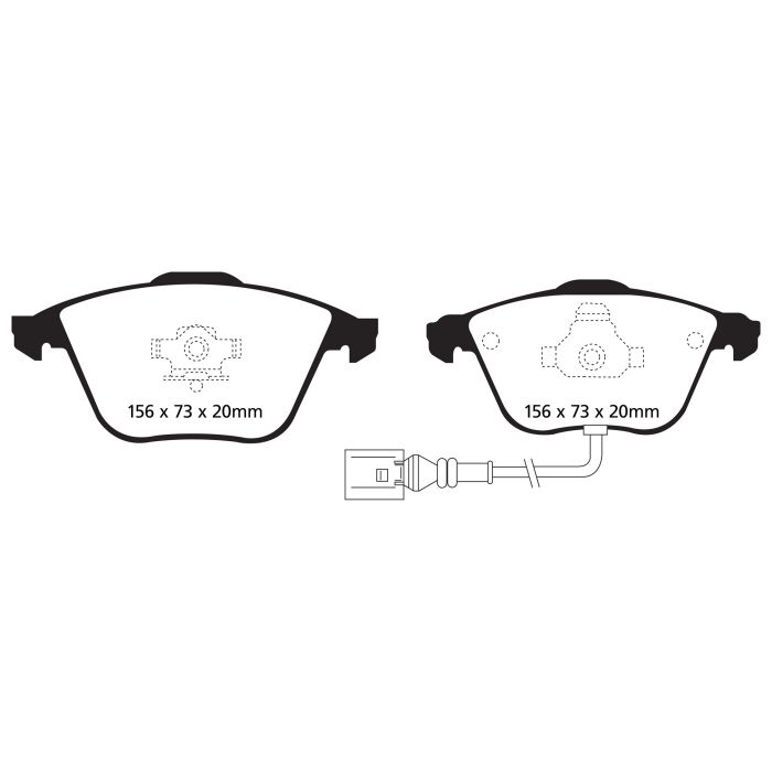 EBC DP81594RP1 RP1 Brake Pads Front