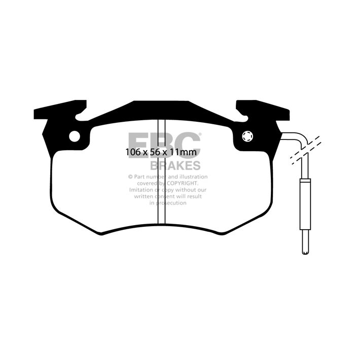 EBC DP2458/2 Greenstuff 2000 Brake Pads Rear