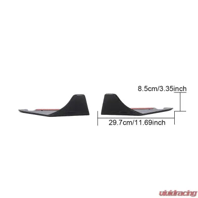 Vivid Racing VR-GR86-611 VR Aero Carbon Fiber Rear Bumper Lip Splitters V1 Toyota GR-86 2022-2024