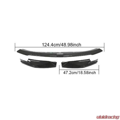 Vivid Racing VR-M3M4-606 VR Aero Carbon Fiber Front Lip Spoiler V4 BMW M3 G80 | M4 G82 G83 2021-2024