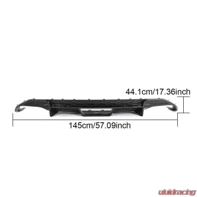 Vivid Racing VR-S3-612 VR Aero Carbon Fiber Rear Diffuser Audi S3 2021-2022