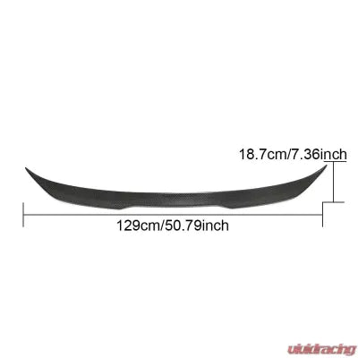 Vivid Racing VR-M5-613 VR Aero Carbon Fiber Rear Trunk Spoiler BMW 5 Series G30 Base | M Sport F90 M5 Sedan 2017-2021