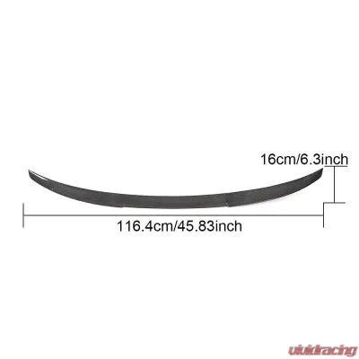 Vivid Racing VR-A3-653 VR Aero Carbon Fiber Rear Trunk Spoiler V2 Audi A3 2014-2019