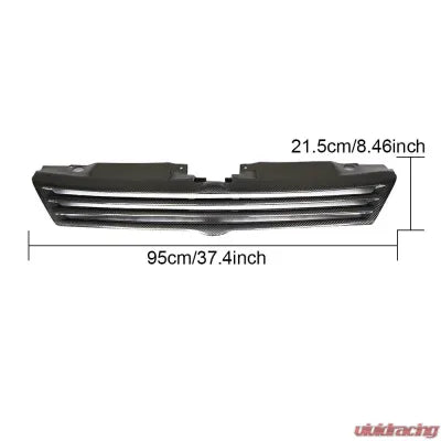 Vivid Racing VR-MK6S-GRILL VR Aero Carbon Fiber Front Bumper Mesh Grill Volkswagen Jetta MK6 Sedan Pre-facelift 2012-2015