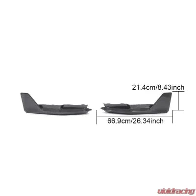 Vivid Racing VR-M4G82-613 VR Aero Carbon Fiber Rear Bumper Splitters V3 BMW M4 G82 2021-2024