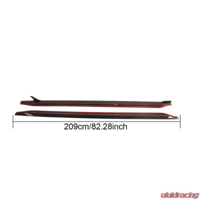 Vivid Racing VR-G80M3-630 VR Aero Carbon Fiber Side Skirts V1 BMW M3 G80