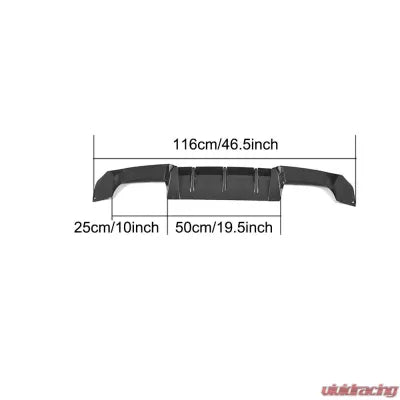 Vivid Racing VR-M2F87-612 VR Aero Carbon Fiber Rear Diffuser V2 BMW M2 F87 2016-2020