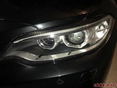 Vivid Racing VR-M2-EYETRIM VR Aero Carbon Fiber Headlight Eyebrow Eyelid Trim BMW 2 Series F22 F23 Base/M Sport F87 M2 2-Door 2014-2019