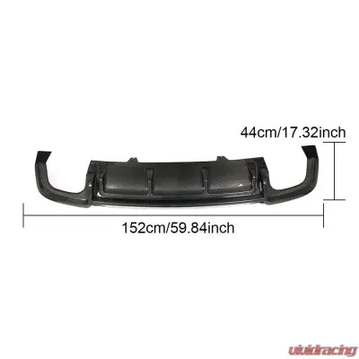 Vivid Racing VR-A5S5-647 VR Aero Carbon Fiber Rear Diffuser Audi S5 | A5 B9 Sline 2017-2019