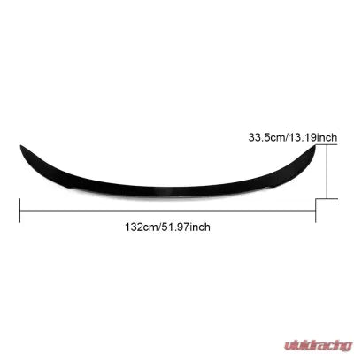 Vivid Racing VR-F12-611 VR Aero Carbon Fiber Rear Trunk Spoiler BMW 6 Series Convertible F12 2013-2018