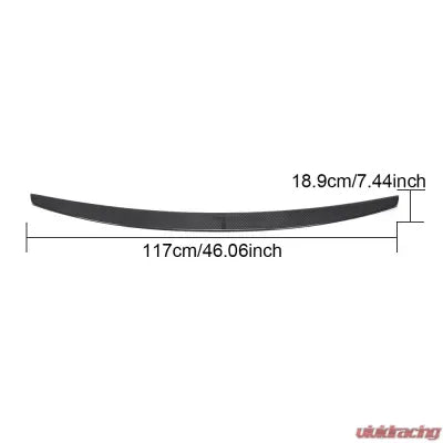 Vivid Racing VR-PANA-611 VR Aero Carbon Fiber Rear OEM Spoiler Porsche 971 Panamera 2017-2021