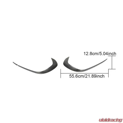 Vivid Racing VR-A45-601 VR Aero Carbon Fiber Front Bumper Canards Mercedes A45 Hatchback 2016-2018