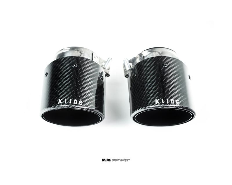 Kline Innovation KL-991.2CR-CFT Carbon Fiber Tips Porsche 991.2 Carrera 3.0 Turbo