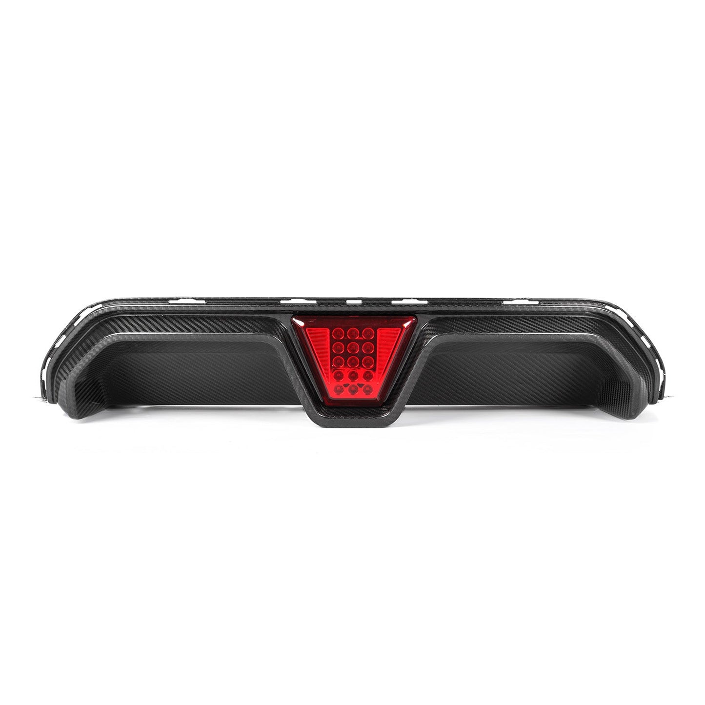 MHCP-F90LCI-CF-RD002 BMW M5 LCI CS Style Rear Diffuser With LED In Pre Preg Gloss Carbon Fibre (F90) | ML Performance Car Parts