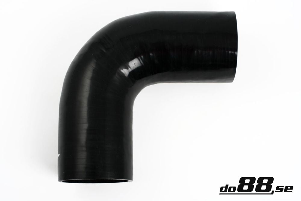 DO88 SB90G114 Silicone Hose Black 90 degree 4,5'' (114mm)