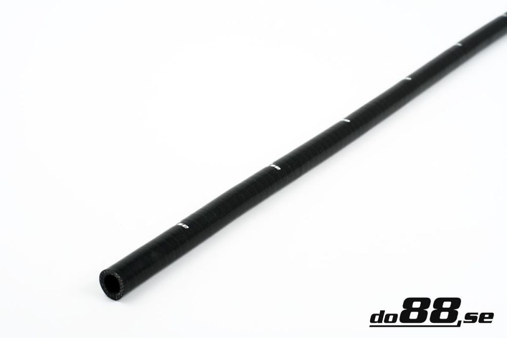 DO88 SL9.5 Silicone Hose Black straight length 0,375'' (9,5mm)
