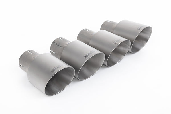 Milltek SSXFD427 Ford Active Valved Cat Back With X Pipe And Gt-100 / 4' Brushed Titanium Tips (Inc. Mustang)