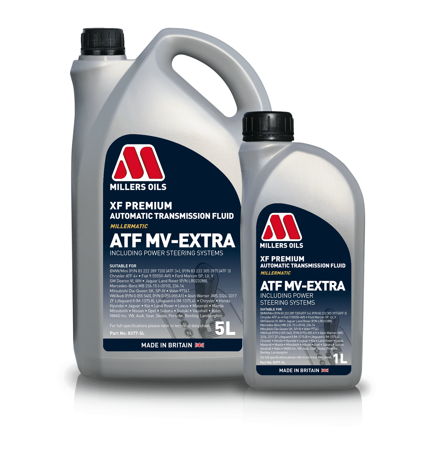 Millers Oils 8377GG XF Premium ATF MV-EXTRA Automatic Transmission Fluid 5L