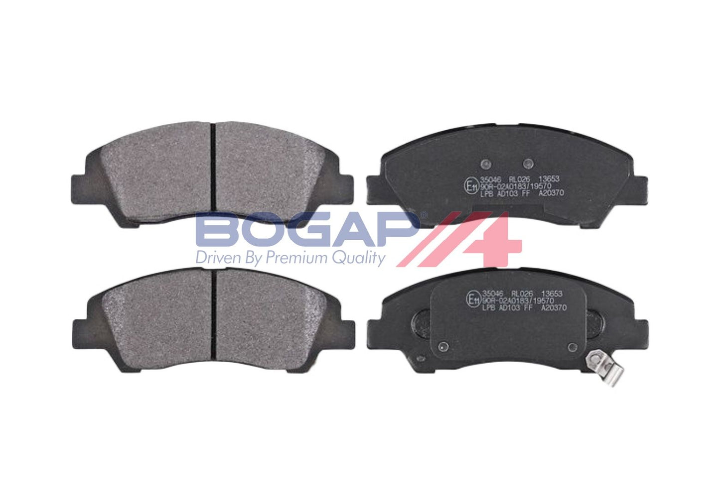 BOGAP Y8210250 Brake Pad Set, Disc Brake | ML Performance Car Parts