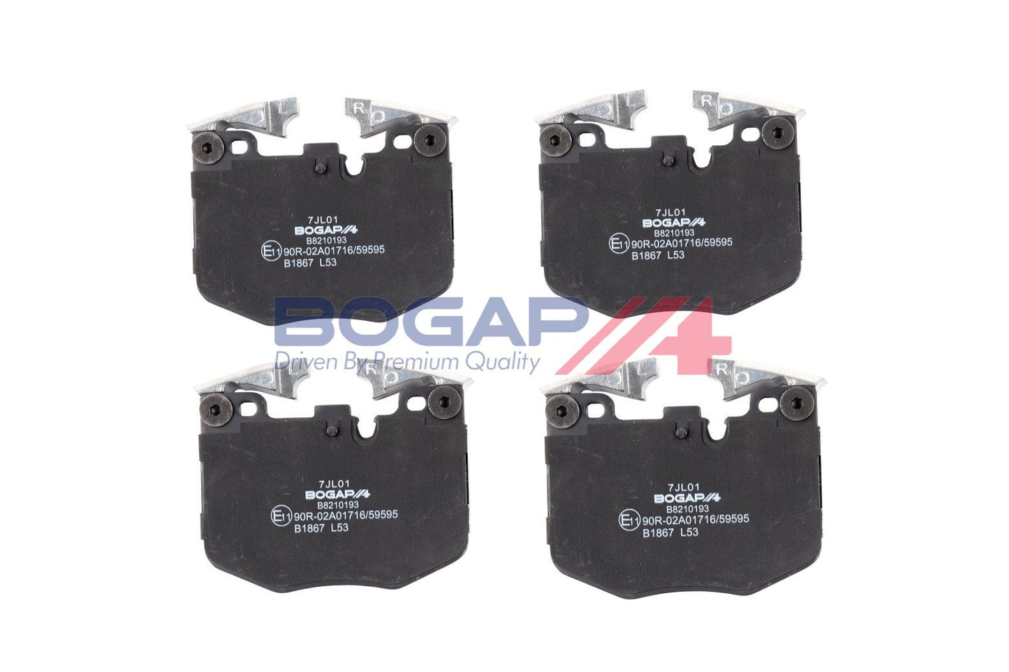 BOGAP B8210193 Brake Pad Set, Disc Brake | ML Performance Car Parts