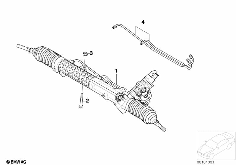 Genuine BMW 32135A0A110 Rp Hydraulic Steering Gear | ML Performance UK Car Parts