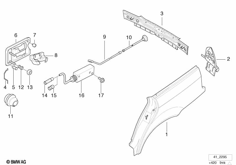 Genuine BMW 41348191708 Complete Tail Trim | ML Performance UK Car Parts
