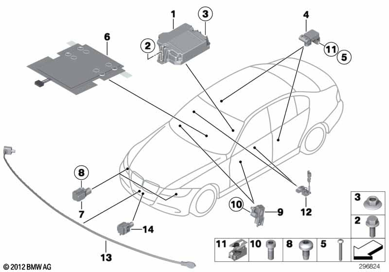 Genuine BMW 65769318778 Sensor, Pedestrian Protection F-Optic | ML Performance UK Car Parts